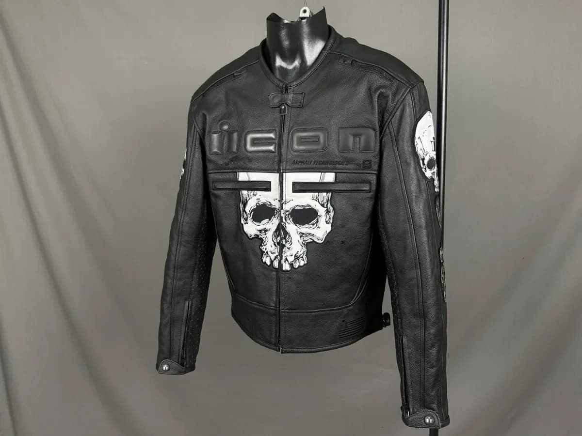 Мотокуртка Icon Motorhead Skull — фото 4
